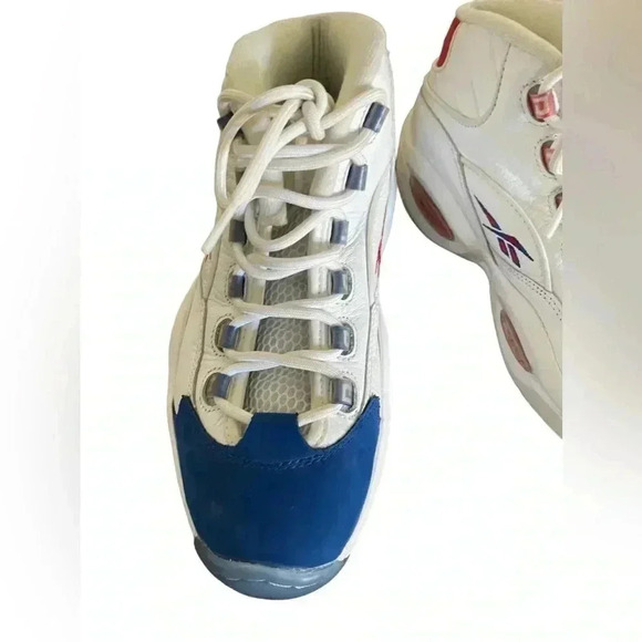 Reebok Question Mid J Double Cross Basketball Shoes Allen Iverson Size 8 - Picture 3 of 9